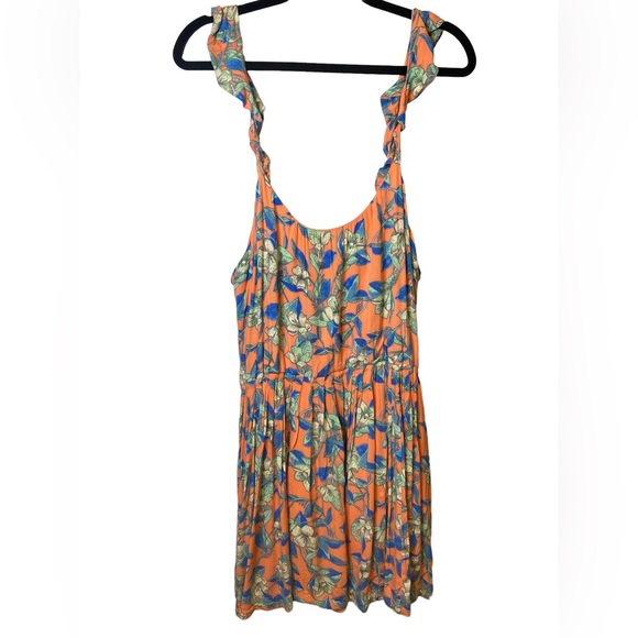 Free People | Large Dear You Mini Dress Orange Combo - Picture 5 of 10